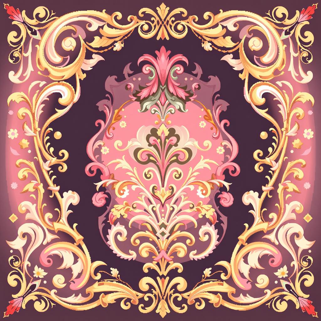 A vibrant 32x32 pixel art piece showcasing the exquisite style of rococo