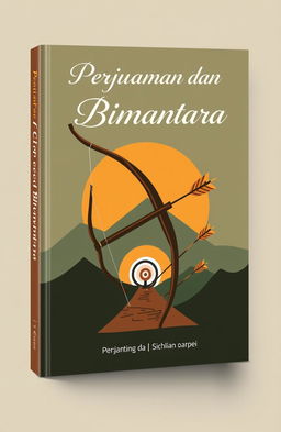 A simple book cover design featuring the theme of archery, representing struggle and perseverance