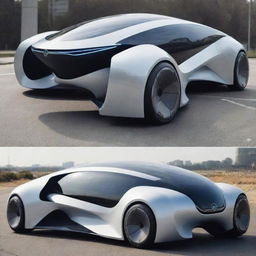 Futuristic vehicles 200 years from now displaying advanced technology and groundbreaking designs