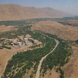 Dazzling panoramic view of the most beautiful region in Iran, showcasing its unique landscapes, architecture, and cultural elements.