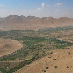 Dazzling panoramic view of the most beautiful region in Iran, showcasing its unique landscapes, architecture, and cultural elements.