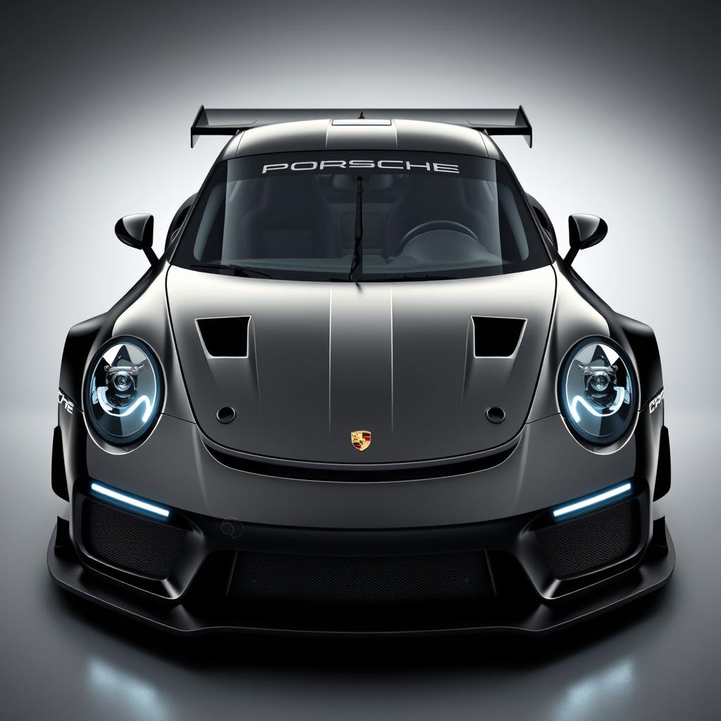 A radically aggressive design for a new Porsche GT3 Cup, showcasing the distinctive aesthetic of Porsche