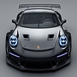 A new Porsche GT3 Cup design that is extremely radical and aggressive, adhering to Porsche's characteristic aesthetic