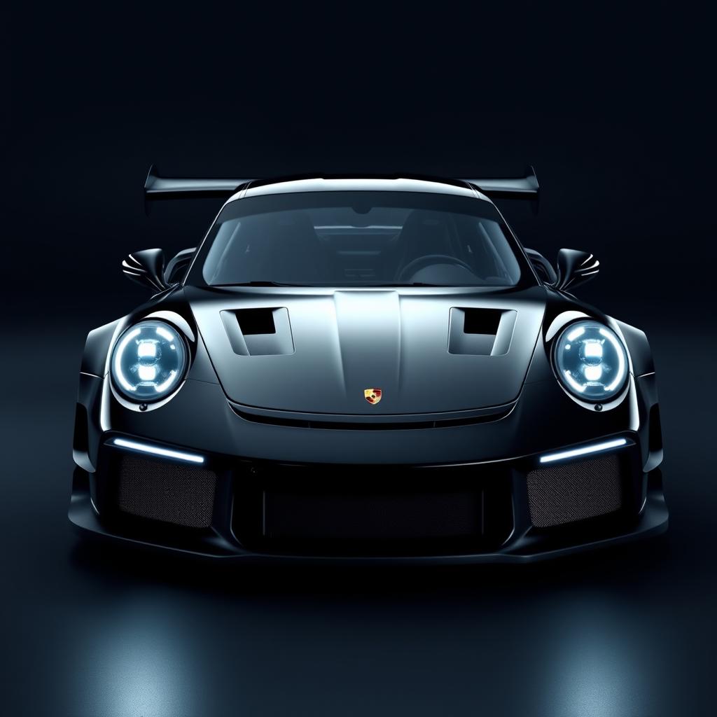 A new Porsche GT3 Cup design that is extremely radical and aggressive, adhering to Porsche's characteristic aesthetic