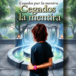 A book cover featuring a 20-year-old teenager with slightly long hair that has reddish tips