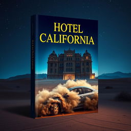 An intriguing book cover designed for a Kindle release, showcasing a nighttime desert landscape