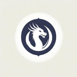 Minimalistic yet striking logo featuring a dragon and the word 'RYUU' tastefully placed within the design