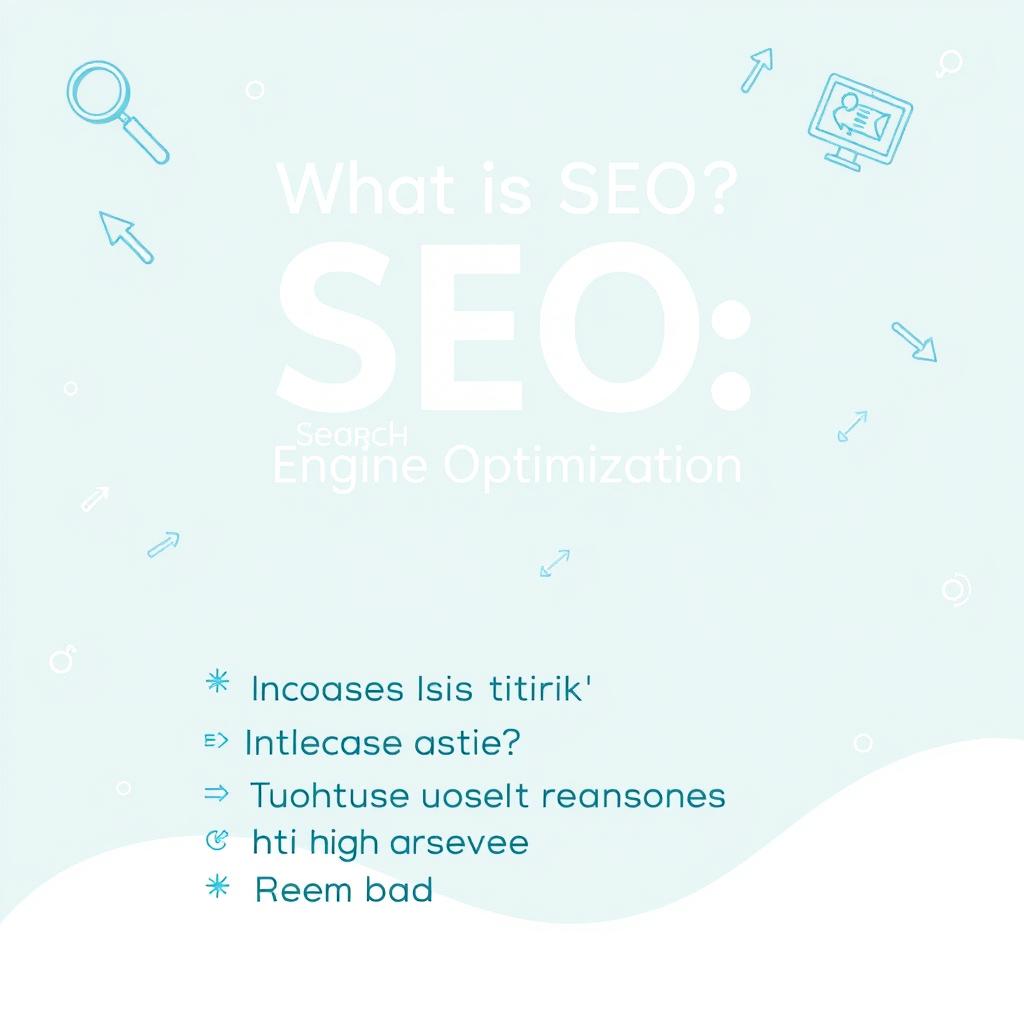 An eye-catching Instagram feed post design explaining 'What is SEO?'