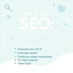 An eye-catching Instagram feed post design explaining 'What is SEO?'