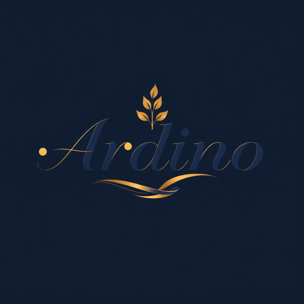 Aesthetic and captivating logo design for the name 'Ardino'