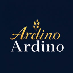 Aesthetic and captivating logo design for the name 'Ardino'