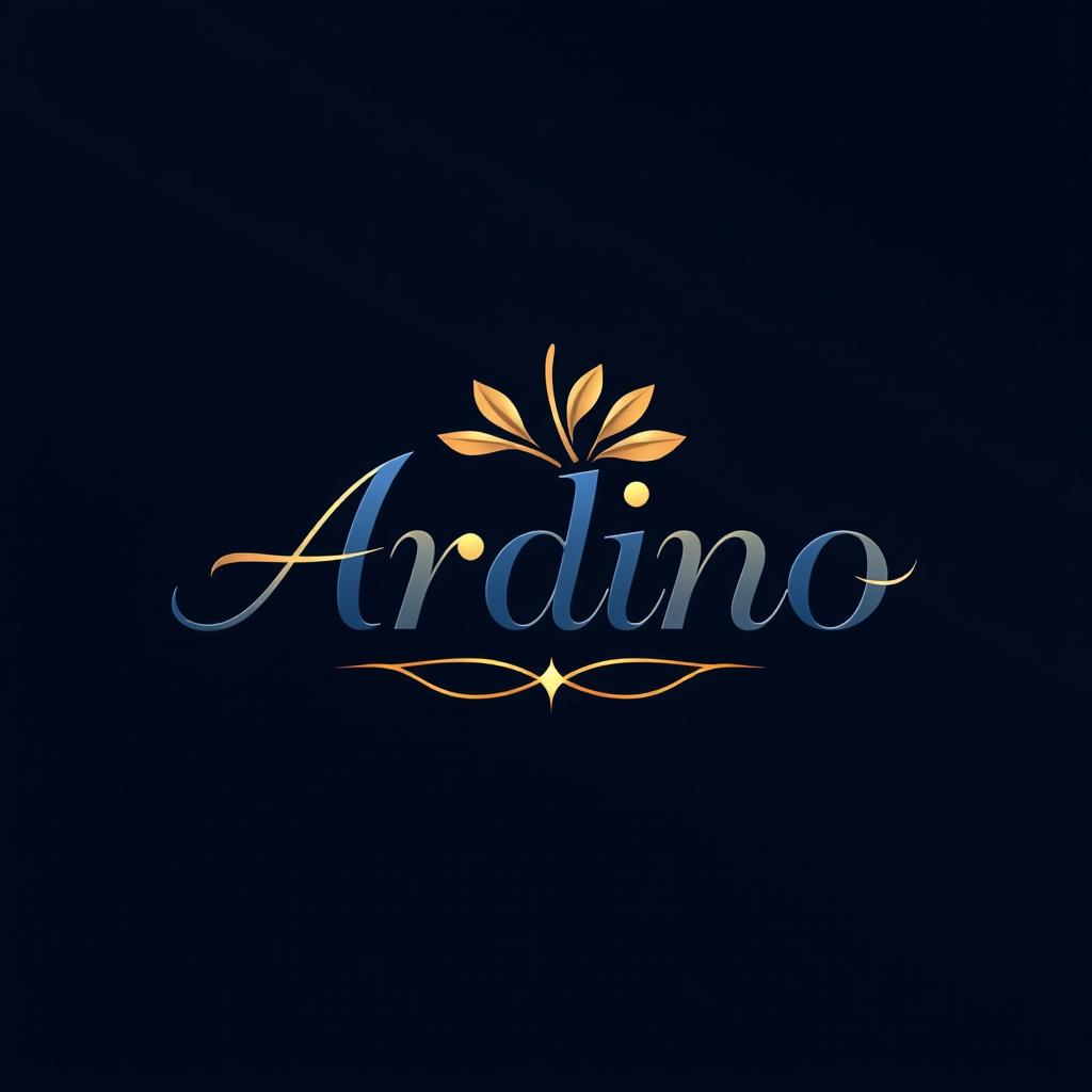 Aesthetic and captivating logo design for the name 'Ardino'