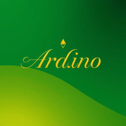 Aesthetic and captivating logo design using 'Ardino' as the central pattern