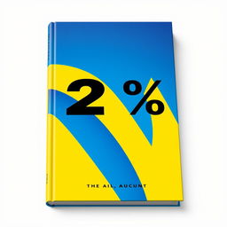 A striking book cover design that embodies the theme of '2%'