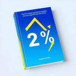 A striking book cover design that embodies the theme of '2%'