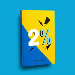 A striking book cover design that embodies the theme of '2%'