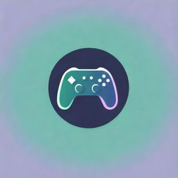 Design a compelling logo for a game streaming service, showcasing a mix of green and purple shades, with elements reflecting the gaming world.