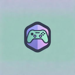 Design a compelling logo for a game streaming service, showcasing a mix of green and purple shades, with elements reflecting the gaming world.