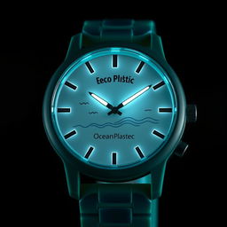 A stylish and innovative sustainable watch named 'Eco Pulse I', designed with a contemporary flair