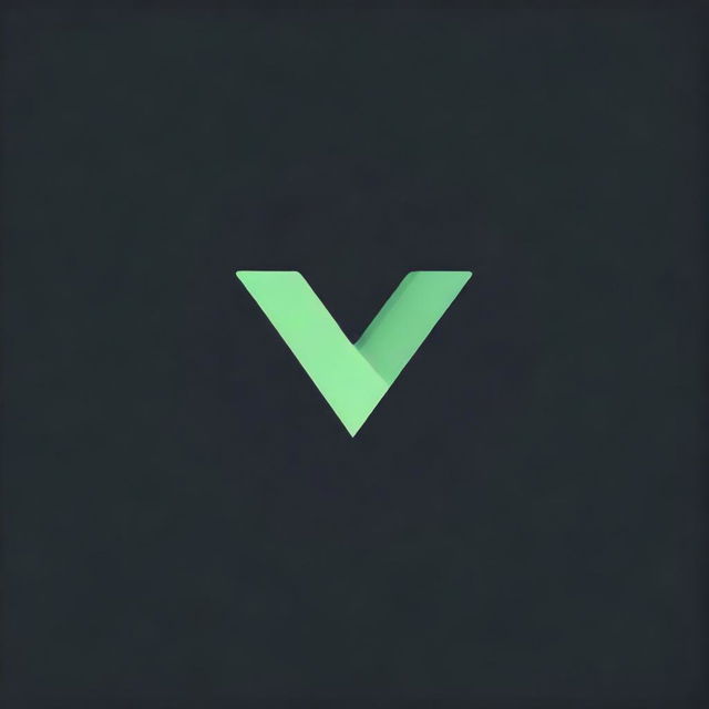 Craft a compelling gaming logo containing a luminescent green 'V' within a painted circle, offset by a dark black backdrop.