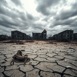 A hauntingly empty landscape that captures the devastation of the Holocaust