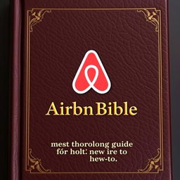 A straight-on book cover featuring the title 'AirBnBible: The most thorough guide for hosts new to pro'