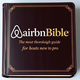 A straight-on book cover featuring the title 'AirBnBible: The most thorough guide for hosts new to pro'