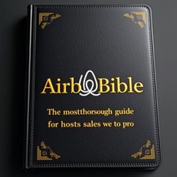 A straight-on book cover featuring the title 'AirBnBible: The most thorough guide for hosts new to pro'