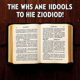 The Bible teaches against the creation and worship of idols, emphasizing the importance of worshiping the one true God