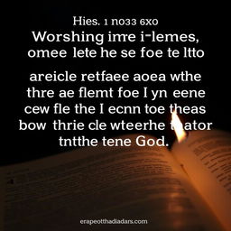 The Bible strongly advises against worshiping images or statues, conveying that such practices detract from the worship of the one true God