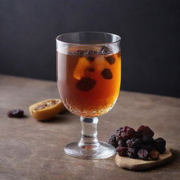 A delectably refreshing glass of raisin spirits, capturing the essence of perfectly matured raisins distilled into a blend that tantalises the taste buds with sweet and fruity notes