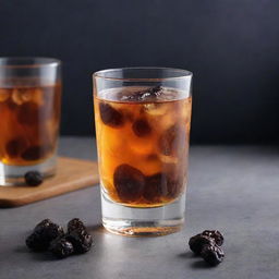 A delectably refreshing glass of raisin spirits, capturing the essence of perfectly matured raisins distilled into a blend that tantalises the taste buds with sweet and fruity notes