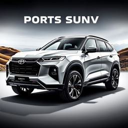 A high-quality sports SUV with a bold and dynamic design, featuring a sleek aerodynamic body and aggressive stance