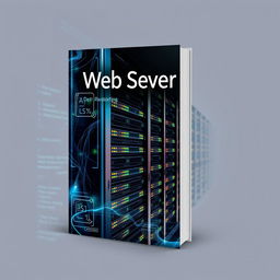 A book cover design featuring the theme of a web server