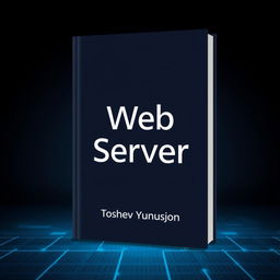 An elegant book cover design for a technical book titled 'Web Server' by author Toshev Yunusjon