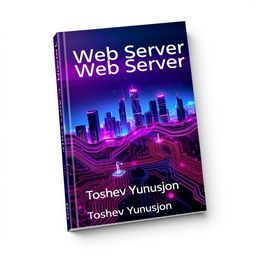 A captivating book cover design for a book titled 'Web Server' by author Toshev Yunusjon