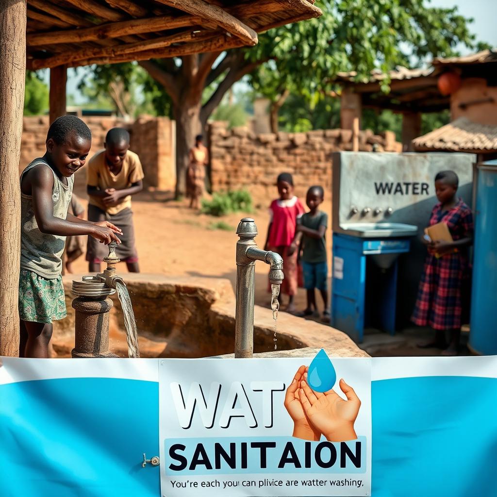 A beautifully crafted image that encapsulates the essence of water and sanitation