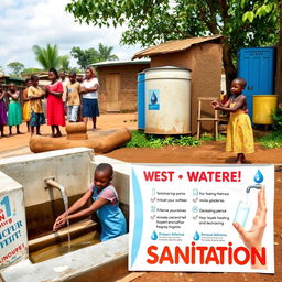 A beautifully crafted image that encapsulates the essence of water and sanitation