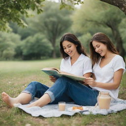 An image depicting the highest pleasures of life for men and women, such as reading a good book, enjoying nature, discovering new cultures, laughing with friends, and savoring culinary delights