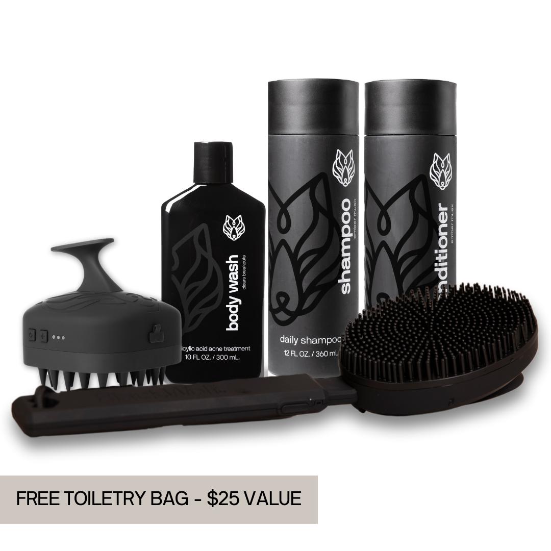 Discover the ideal skincare and grooming products tailored just for you with Black Wolf. Answer a few questions to see which products best suit your needs!