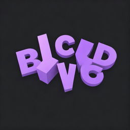 3D wobbly letters spelling 'Saturday Service' in varying shades of purple, arranged sideways against a black background.