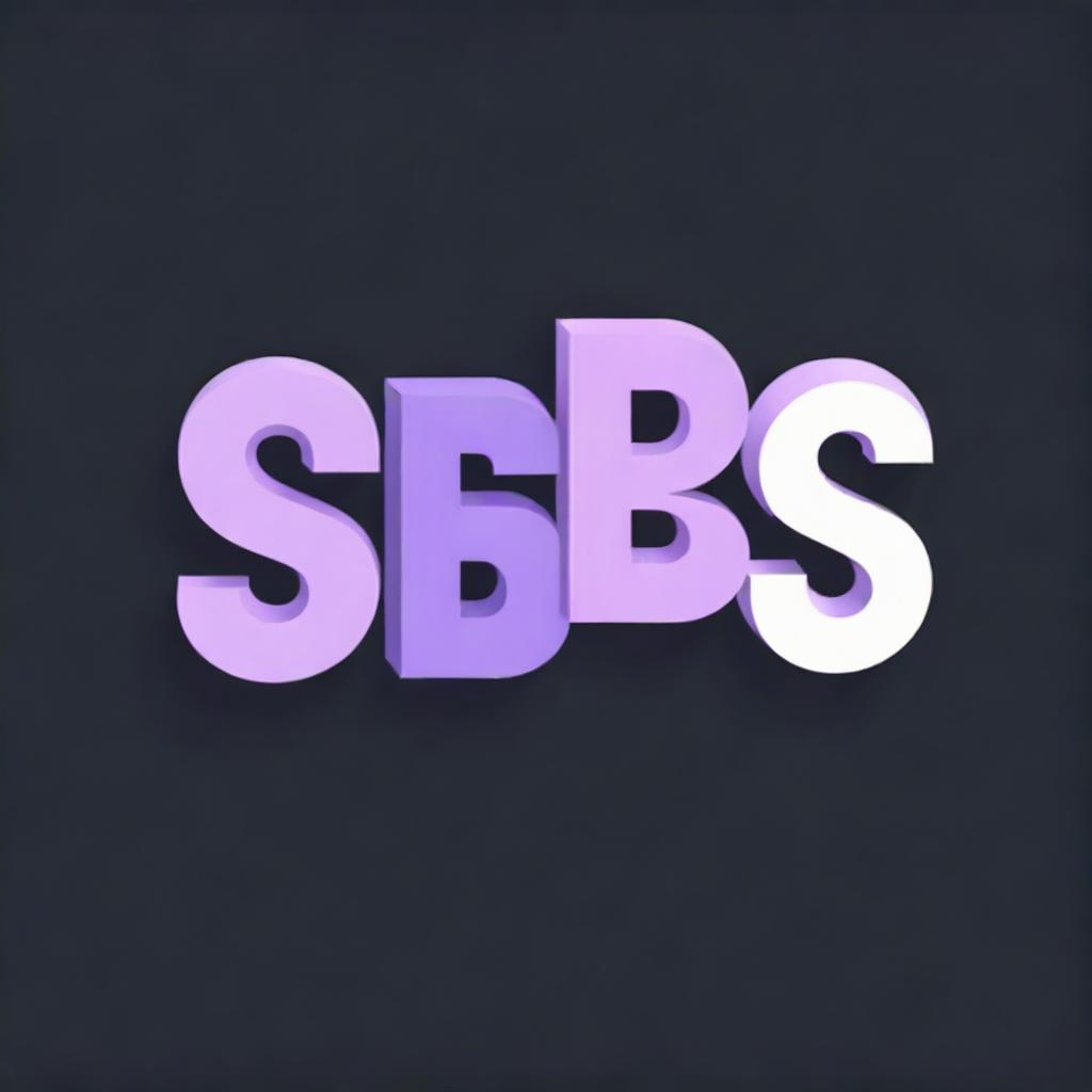 3D wobbly letters spelling 'Saturday Service' in varying shades of purple, arranged sideways against a black background.