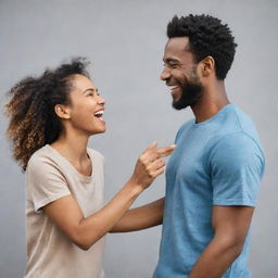 Depiction of the most attractive form of human interaction, showcasing profound connection, engaged conversation, shared laughter, mutual respect, and acts of kindness and compassion