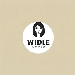 A trendy and bold logo for a clothing brand named 'Wide Style', incorporating wide fonts and stylish visuals that represent fashion and individuality.