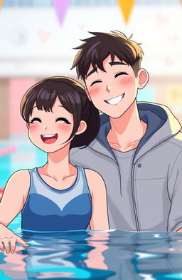 A modern Korean romance featuring a famous boy swimmer and a school girl, both 17 years old