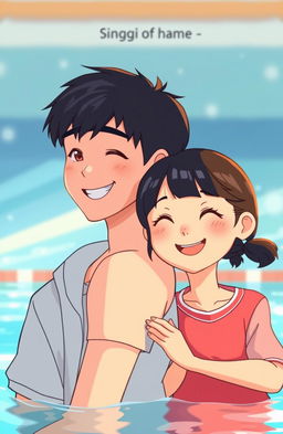 A modern Korean romance featuring a famous boy swimmer and a school girl, both 17 years old