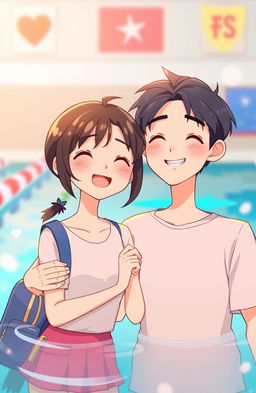 A modern Korean romance featuring a famous boy swimmer and a school girl, both 17 years old