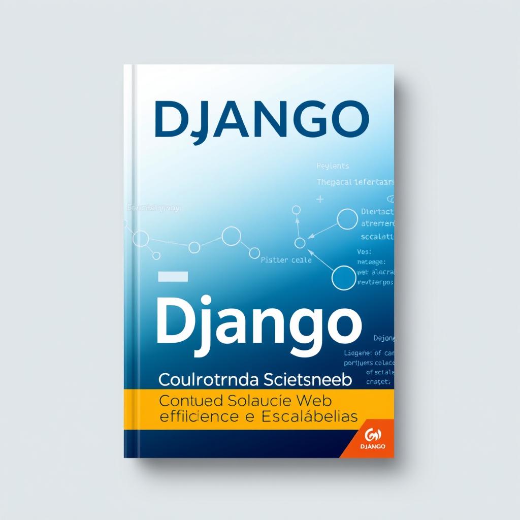 A visually interesting book cover for 'Django: Construindo Soluções Web Eficientes e Escaláveis'