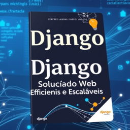 A visually interesting book cover for 'Django: Construindo Soluções Web Eficientes e Escaláveis'