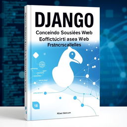 A visually interesting book cover for 'Django: Construindo Soluções Web Eficientes e Escaláveis'